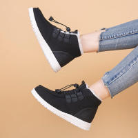 5 pares de zapatos de nieve de un pedal con banda elástica para estudiantes cálidos de tubo medio de algodón - details 11