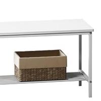 4 Personen Esstisch-Set, 110cm Küchentisch-Set für 4 Personen, 2 Stühle mit Rückenlehne