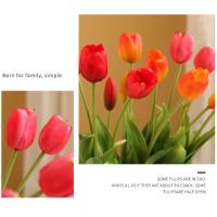 Ramo de tulipanes de silicona, flor Artificial de tacto Real, romántica, alta calidad, 5 cabezas - details 7