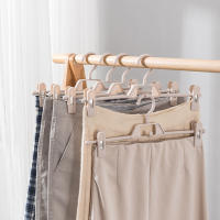 Perchas de plástico con Clips para el hogar y el apartamento, perchas de 5 piezas para ropa de armario, adecuadas para uso doméstico - details 4
