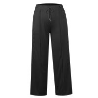 High Waisted Wide Leg Sweatpants Para Mujer Pantalones De Yoga Casuales Jogger De Cintura Baja Estilo Casual Cotton Ankle-Length - details 22