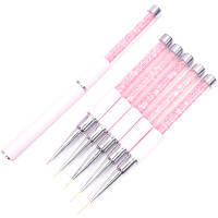 Pincel De Arte Para Uñas Con Líneas Rayas Flores Pincel De Dibujo Acrílico UV Extensión De Gel Diseño 3D Herramientas De Manicura - details 0