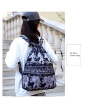 Mochila versátil de nailon con cordón para mujer, bolsa de deportes al aire libre, bolsa de cambio de gran capacidad, mochila de viaje ligera - details 10