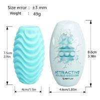 Huevos de masturbación de bolsillo para hombre, masajeador estimulante portátil, masturbador estirable de silicona, Juguetes sexuales para adultos para hombres - details 3