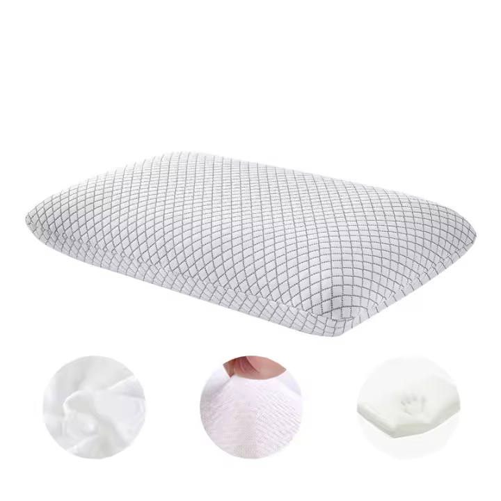 HEHUAI HT Almohada de Espuma de Memoria de Bambú Fibra Amigable con la Piel, Rebote Lento, Cuidado Cervical para Hotel, B&B, Hogar - 1