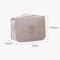Bolsas de maquillaje para artículos de tocador, bolsas de cosméticos plegables coreanas de Color sólido, de viaje de PVC, impermeables - details 1