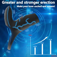 Estimulador clitoriano con anillo de gallo con funda para pene vibratorio, extensión vibratoria con anillo para pene y estimulación del punto G de 10 velocidades, funda para mejorar la circunferencia, juguete para adultos para parejas - details 1