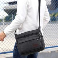Bolso de lona a la moda para hombre y mujer, bandolera de viaje Unisex, informal, para exteriores, bandoleras clásicas - details 2