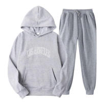 Conjunto de 2 piezas para hombre y mujer, sudadera con capucha, chándal y pantalones deportivos, pantalones deportivos con cuello redondo - details 1