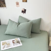 Bonenjoy-funda de almohada de Color sólido, funda de almohada transpirable de 48x74cm, Fundas de cojín rectangulares, fundas de almohada de cama para el hogar, 2 piezas - details 12