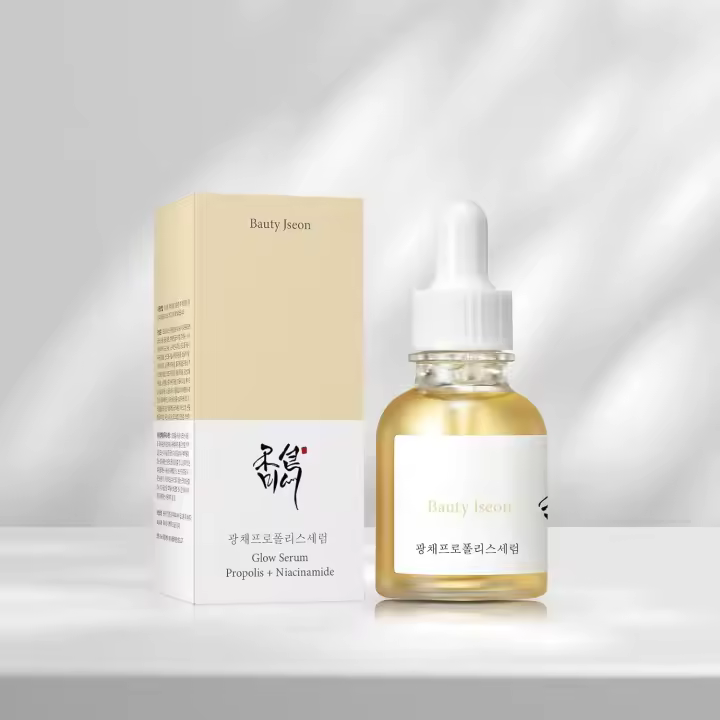 Caliente BAUTY JSEON Glow Propolis y niacinamida suero calmante hidratante facial para la sensibilidad opaca, mejora el tono de la piel, coreano - 1