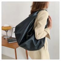 Bolsos de hombro grandes negros para mujer, bolso de compras grande, bolso cruzado de cuero suave de calidad de Color sólido, bolso de mano de viaje para mujer - details 31