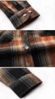 Camisa de Manga Larga con Estampado Geométrico a Rayas Estilo Casual para Hombres - details 25