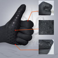 Guantes de buceo de neopreno de 3MM, manopla antideslizante resistente a las puñaladas, resistente al desgaste, para buceo, surf, kayak, pesca submarina - details 7
