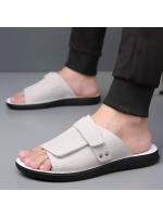 Verano nuevos hombres gladiadores todo partido de cuero de gamuza Casual zapatos transpirables sandalias de playa al aire libre zapatillas más el tamaño - details 12