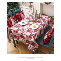 Nuevo diseño decoración de navidad mantel mesa creativa estampada bandera mesa de comedor mantel de poliéster accesorios de decoración de navidad - details 6