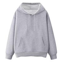 Nueva sudadera con capucha informal para hombre a la moda de otoño e invierno, 100% algodón, manga larga, corte holgado, color sólido, tinte liso - details 10