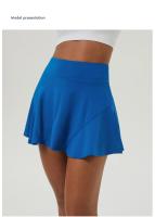 Falda acampanada de Yoga para mujer, Pantalón deportivo informal antideslumbrante con bolsillos, secado rápido, novedad - details 1