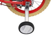 Bicicleta Infantil de 14 Pulgadas con Ruedas Adicionales para Niños de 3 a 4 años y 35,4-43,3 Pulgadas de Alto Rojo - details 5