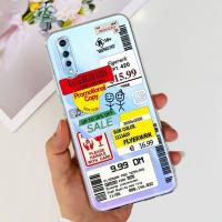 Funda trasera con patrón de gato para Vivo Y7s, carcasa de silicona transparente de TPU suave a la moda para niños, fundas para Vivo Y7s V1913A V1913T - details 37