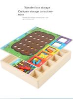 Juego Montessori de clasificación de colores para niños, juego de gusanos de captura, juguetes educativos tempranos para el - details 10