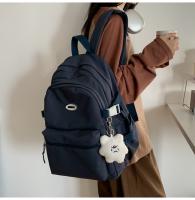 Nueva Mochila Sencilla para Estudiantes Universitarios Mochila de Color Sólido para Hombres y Mujeres - details 14