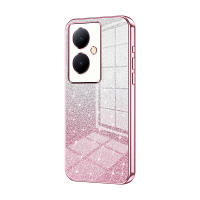 VIVO V29 V29Lite 5G funda de teléfono transparente chapada en purpurina, disponible en una variedad de colores - details 3