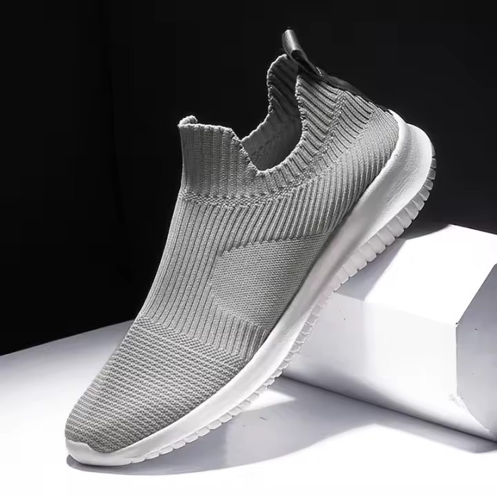 Zapatos Transpirables para Hombre Zapatos Planos Blancos de Moda Zapatillas Ligeras - 1