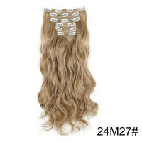 Peluca Cómoda y Transpirable Ajustable para Mujeres Juego de Extensiones de Cabello de 6 Piezas, 16 Clips para Europa, América, Cabello Largo y rizado para Comercios Exteriores, Adecuado para Viajes de Fiesta - details 16