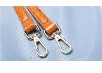 Bolso de piel auténtica para mujer, bandolera de hombro de diseñador de lujo, Color sólido, a la moda - details 18