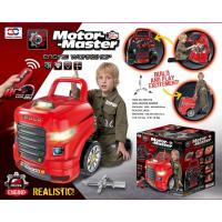 Juguete de Motor de camión grande, juego de reparación mecánica para niños pequeños, vehículo de Motor de desmontar, estación de servicio de coche de juego de simulación - details 2