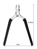 1 pieza de alicates de acero inoxidable, tijeras para piel muerta, cuchillo para cuero, desmaquillante y cortaúñas para pies. - details 5