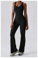 Mono de Yoga Sólido Conjunto de Una Pieza para Mujeres Ropa de Workout para Levantamiento de Glúteos Moda Activa - details 27