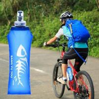 Bolsa de agua plegable, portátil, ultraligera, suave, con pistón, para deportes, senderismo, mping. - details 0