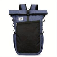 Mochila de gran capacidad con correas ajustables - Tejido de Oxford duradero, múltiples compartimentos, cierre con cremallera, ideal para senderismo, ciclismo, deportes y más, mochila deportiva |   Bolsa con correas ajustables |   Mochila con cremallera - details 4