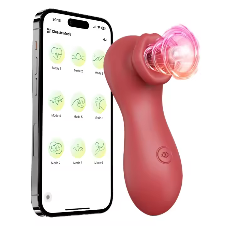 APP Sucker clítoris chupando suministros para adultos vibrador clítoris femenino estimulador Oral pezón vagina juguetes sexuales para masturbador para mujeres - 1