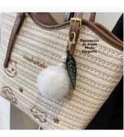 Bolso tejido informal para vacaciones en la playa de verano para mujer, bolso versátil para las axilas para ir de compras y viajar, 2025 - details 5