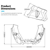 CB1000R Protector de vientre CB 1000R Protector de chasis de motor inferior placa de deslizamiento cubierta de alerón motocicleta para Honda CB 1000 R 19-24 - details 5