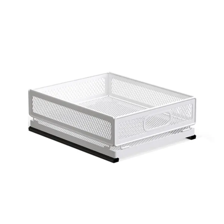 Estante extraíble plegable extensible para fregadero, cajón deslizante ajustable, estante de almacenamiento de platos, gran capacidad, apilable - 1