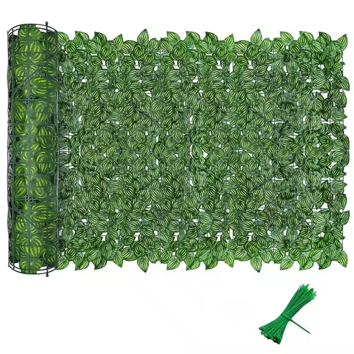 Pantalla de valla de hiedra Artificial, pantalla de privacidad para jardín, balcón, exterior, 3m x 1m (2x3x0,5 m) - 1