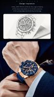Reloj de cuarzo elegante de negocios de lujo para hombre, reloj de pulsera con banda de acero luminosa resistente al agua, gran regalo para novio/esposo - details 1