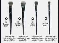 Cepillo De Maquillaje De Precisión Para Polvo Negro Número 59 Cepillo De Maquillaje Para Rubor Y Bronzador Cabeza Redonda Herramienta Cosmética Suave De Madera Y Pelo Sintético - details 4