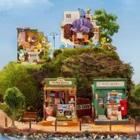 Robotime Rolife casa en miniatura para niños, 4 tipos de hermosos juguetes de madera de diseño para niñas, juegos de construcción con familia - details 7