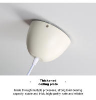 TOMAX Lámpara de araña de fieltro con sombrero de paja italiano de diseñador nórdico: lámpara colgante moderna para restaurante, dormitorio minimalista y accesorio de ventana boutique con (garantía de 1 año) - details 19