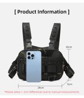 Chaleco táctico de pecho Mochila EDC Bolsa de aparejo frontal Rinonera para acampar al aire libre - details 0