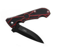 Navaja Plegable Cuchillo Multiusos para Camping y Picnic Hojas de Acero Inoxidable Negro Cubiertas - details 4