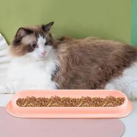 Cuencos de agua y comida para perros y gatos, plato inclinado de 15 grados, cuenco largo de alimentación para mascotas, Material plástico seguro, fácil de limpiar - details 3