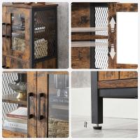 Estante Ajustable para Baño Estilo Industrial Rústico y Negro Ideal para Salón y Cocina - details 4