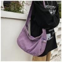 Japonés Denim Lavado Lienzo Bolso Bandolera Retro Perezoso Estilo Literario Hombro Gran Capacidad Señoras Bolso - details 16