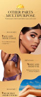 SADOER loción autobronceadora crema bronceadora para cara cuerpo cuello tono de piel profundo bloqueador de protector solar hidratante - details 8